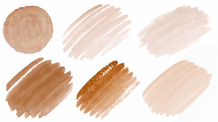 Soft watercolor swatches, neutral color palette, artistic texture, versatile design elements, perfect for backgrounds.