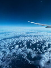 Fototapeta premium Travel Aesthetic | Airplane Window View