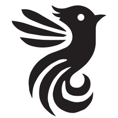 Silhouette of a palm tree on white background	