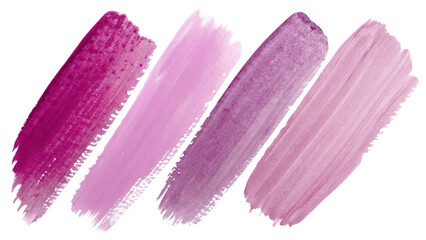 Vibrant pink swatches, artistic brush strokes, watercolor texture, abstract design, creative background elements.