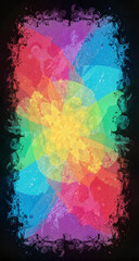 Fototapeta premium Abstract floral design in vibrant colors