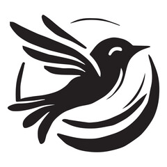 Silhouette of a palm tree on white background	