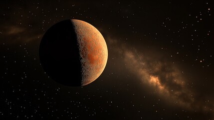 moon in the night sky