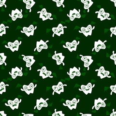 Medicine seamless teeth pattern for wrapping paper and fabrics and linens