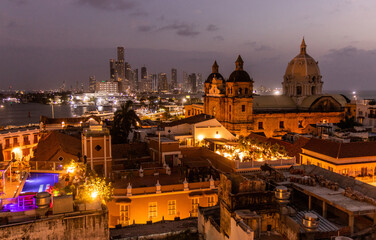 Fototapeta premium Skyline of Cartagena de Indias, Colombia