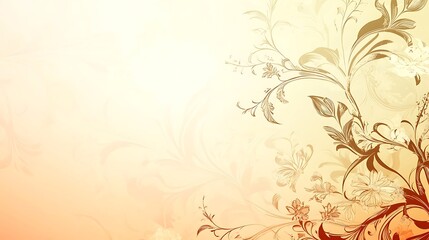Elegant Floral Design On A Pastel Background