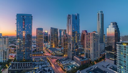 Austin Skyline at Twilight