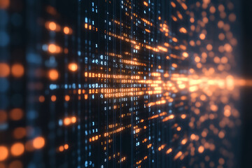 Binary Code Abstract Digital Art