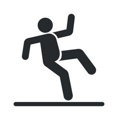 Fall falling danger accident sign