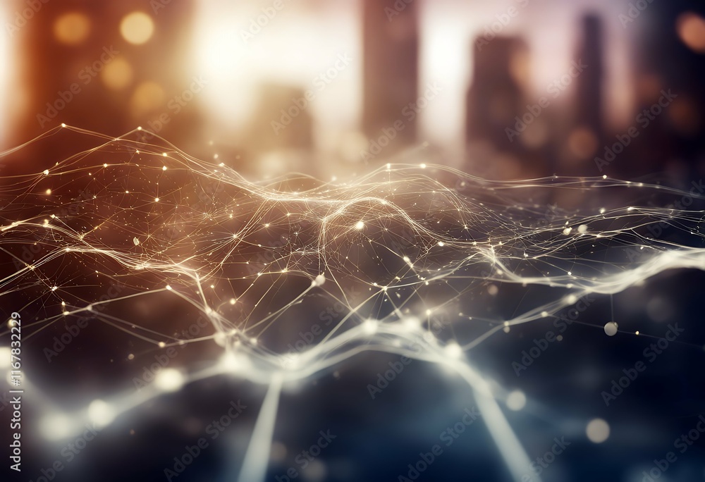 Poster digital background intelligence technology artificial abstract featuring deep concepts