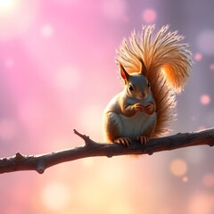 Obraz premium Squirrel, Tier, Funny, Animal, illustration, cartoon, animal, fox, vector, squirrel, cat, mammal, cute, drawing, nature, design, animals, wildlife, fur, wild, tail, orange, funny, fun, pet, dog, red, 