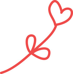 Handdrawn Heart With Wings