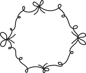 Hand Drawn Ribbon Frame