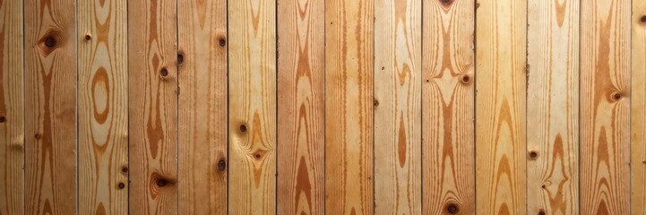 Fototapeta premium Distressed, vertical wooden backdrop, light brown tones, clean lines , old, space, vertical wood background