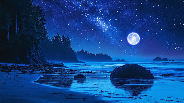Lumi&egrave;res de la nuit dans le Pacifique nord-ouest