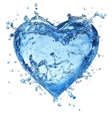 Water Heart Splash - Perfect for Love, Romance, and Valentine's Day