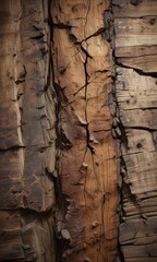 Distressed wood texture with horizontal cracks ,  Wood texture,  Grainy surface,  Texture overlay