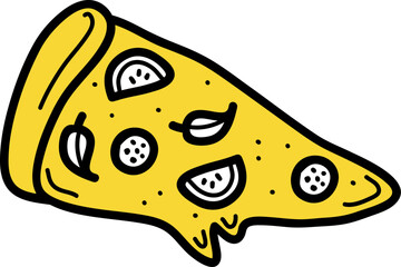 Doodle Pizza Slice