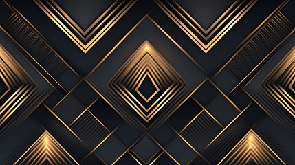 Abstract gold geometric pattern background