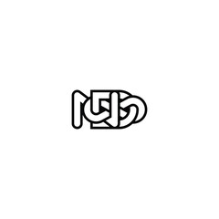Clean and Creative Infinity ND DN Initials Monogram Logo Design