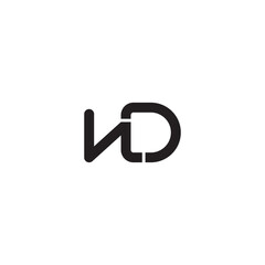 Minimalist ND DN Monogram Icon Logo for Timeless Branding