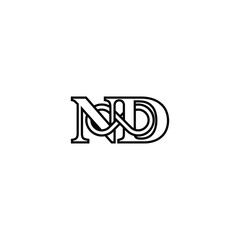 Creative Monogram Logo of ND and DN for Versatile Branding