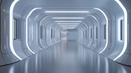 Futuristic Empty Pods in Soft Illumination - Cinematic Ultra-Detailed Image Row