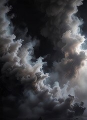 Ethereal wisps of misty vapor suspended in darkness, evoking an otherworldly atmosphere,  mysterious,  foggy