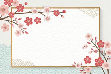 Fototapeta premium cute japanese pattern background