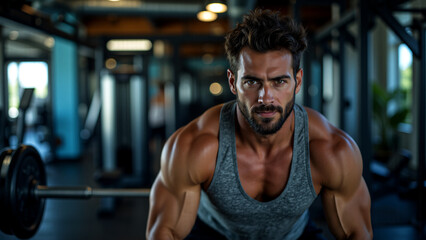 pushing limits through sweat and effort in the gym, embracing perseverance to build strength and a healthier lifestyle. enhancing physical fitness with dedication and relentless hard work