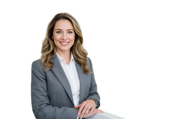 Business woman isolated. Illustration AI Generative.