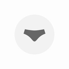 underwear pants icon sign vector