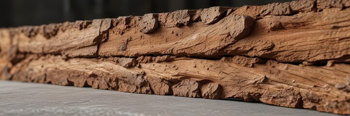Wooden beam with textured surface brown color,  wooden beams, wood texture, wood pattern