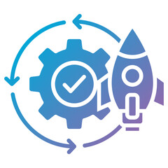 Obraz premium Project Execution Icon