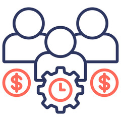 Obraz premium Team Collaboration Icon