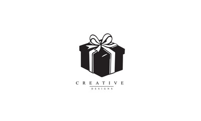 Gift boxes vector icon black design white background