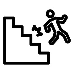 fall down the stair icon