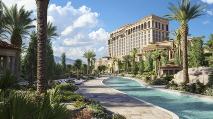 Luxurious Casino Resort Oasis: Tranquil Escape Amidst Entertainment Bliss