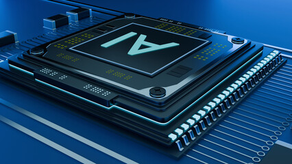 machine learnig, artificial intelligence, ai, internet, 3d illustration