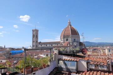 Fototapeta premium the view of Florence Cathedral, the romantic Italy