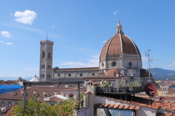 Fototapeta premium the view of Florence Cathedral, the romantic Italy