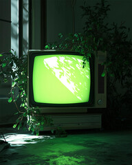 TV with green screen