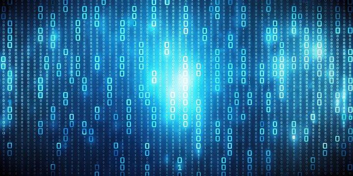 Binary code background with digital ones and zeros, technology, data, coding, internet, programming, cybersecurity