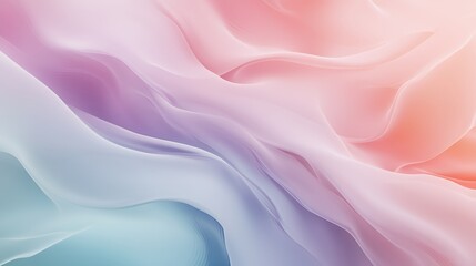 Obraz premium Abstract Pastel Waves Flowing Smoothly Together