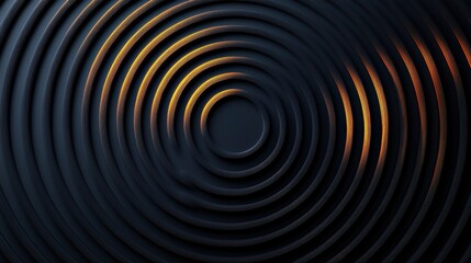 Obraz premium Concentric Circles in High Fidelity Design