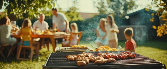 Summer Barbeque with Family and Friends