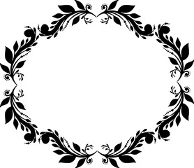 Vintage Decorative Ornamental Circle frame vector, Round vector ornamental Frame