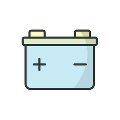 Accumulator Battery icon vector design templates simple and modern concept, isolated on white background