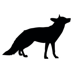 A Fox Silhouette Vector. 