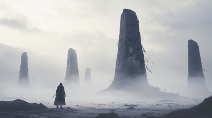 Ethereal Standing Stones: Swordsman's Quest in a Dark Fantasy Realm
